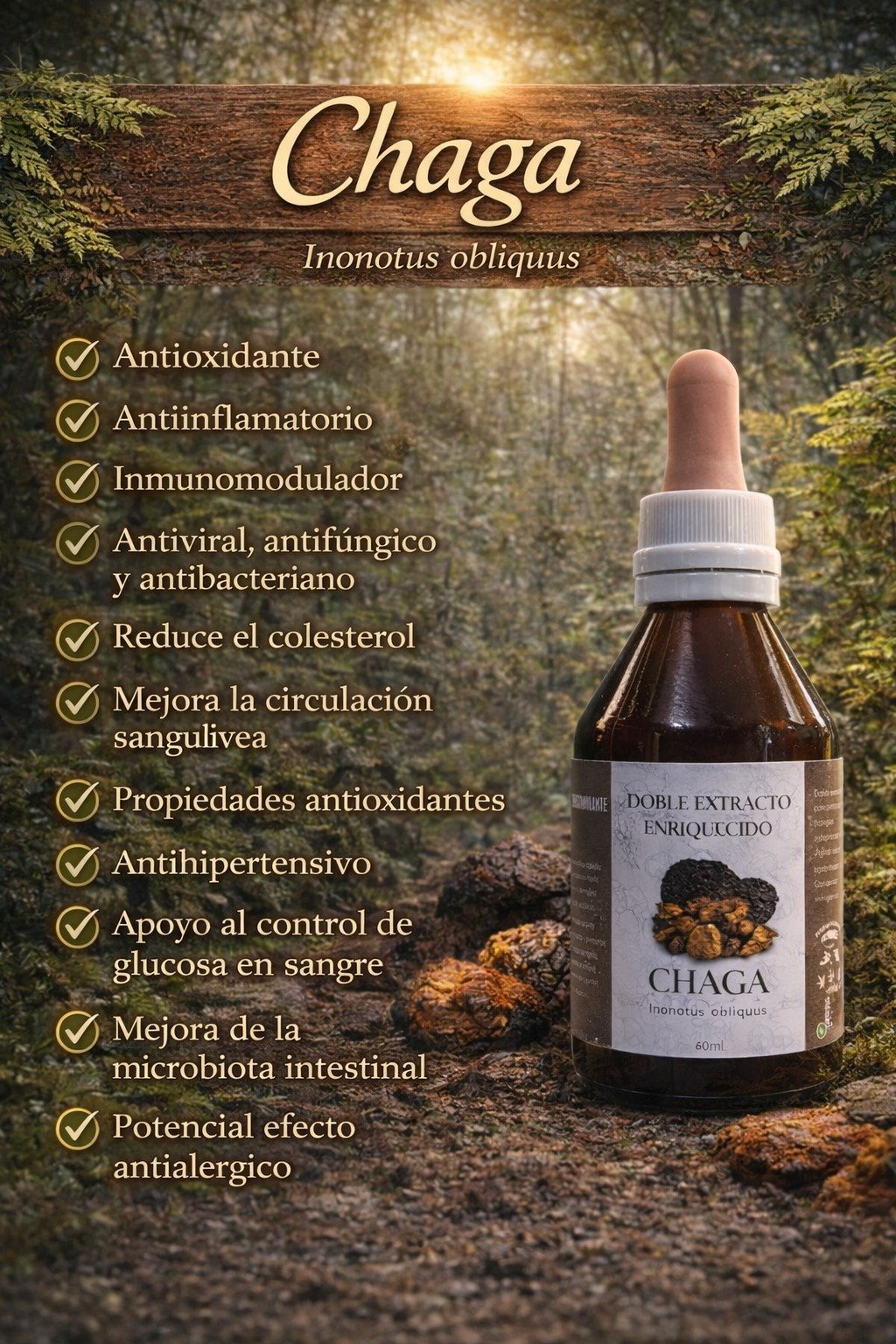 Chaga (Inonotus Obliquus)